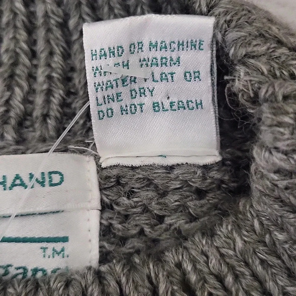 Shenanigans Womens‎ M Vintage Hand Knit Sweater Ramie Floral Nordic Cottage NEW - Picture 5 of 8